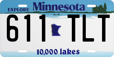MN license plate 611TLT