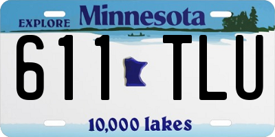 MN license plate 611TLU