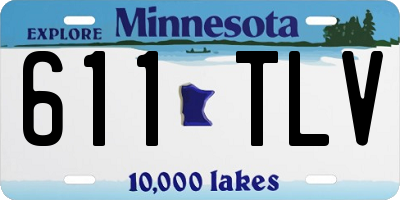 MN license plate 611TLV