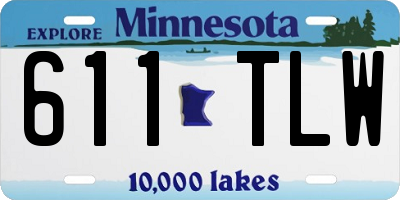 MN license plate 611TLW