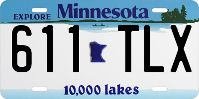 MN license plate 611TLX