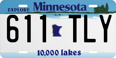 MN license plate 611TLY