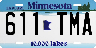 MN license plate 611TMA