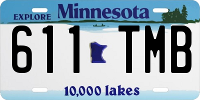 MN license plate 611TMB