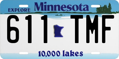 MN license plate 611TMF