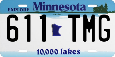 MN license plate 611TMG