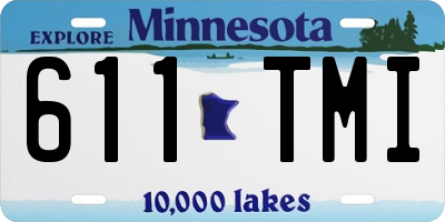 MN license plate 611TMI