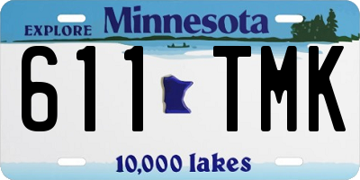 MN license plate 611TMK