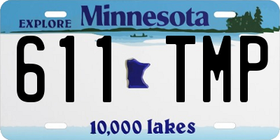 MN license plate 611TMP