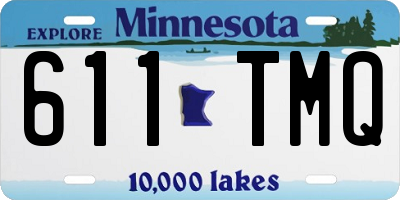 MN license plate 611TMQ