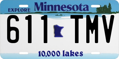MN license plate 611TMV