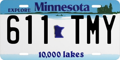 MN license plate 611TMY