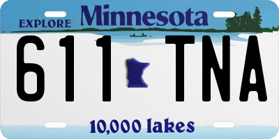 MN license plate 611TNA