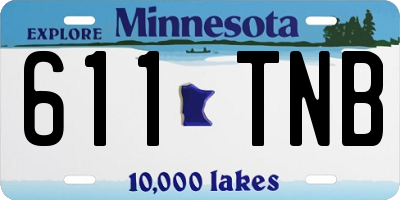 MN license plate 611TNB