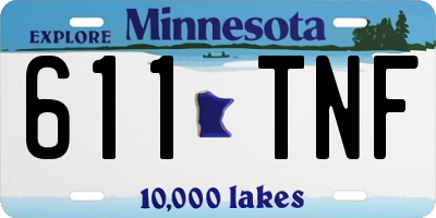 MN license plate 611TNF