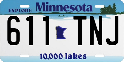 MN license plate 611TNJ