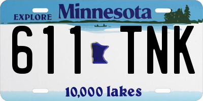 MN license plate 611TNK