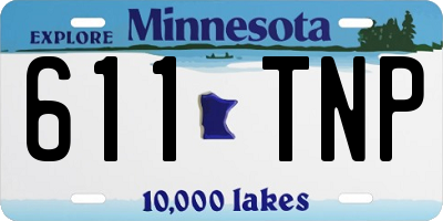 MN license plate 611TNP