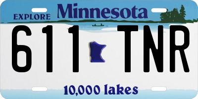 MN license plate 611TNR