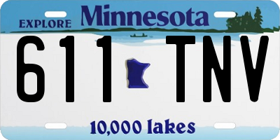 MN license plate 611TNV