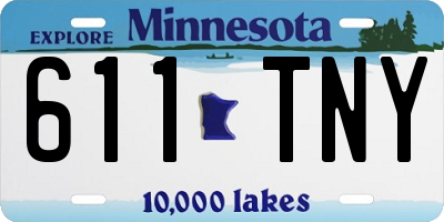 MN license plate 611TNY