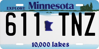 MN license plate 611TNZ