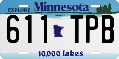 MN license plate 611TPB