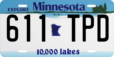 MN license plate 611TPD