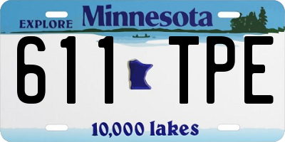 MN license plate 611TPE