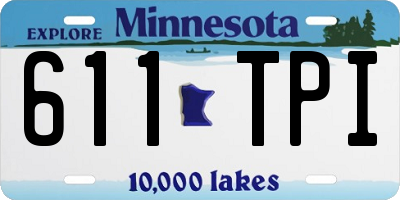 MN license plate 611TPI