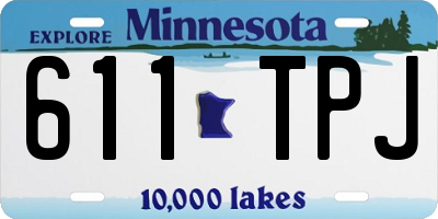 MN license plate 611TPJ
