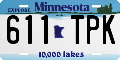 MN license plate 611TPK