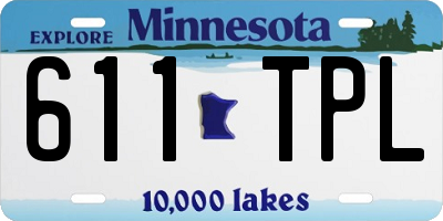 MN license plate 611TPL