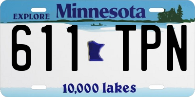 MN license plate 611TPN