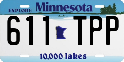 MN license plate 611TPP