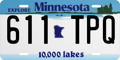 MN license plate 611TPQ