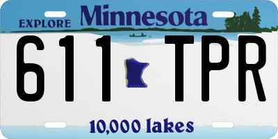 MN license plate 611TPR