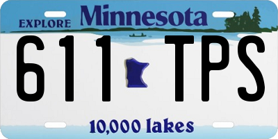 MN license plate 611TPS