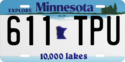 MN license plate 611TPU