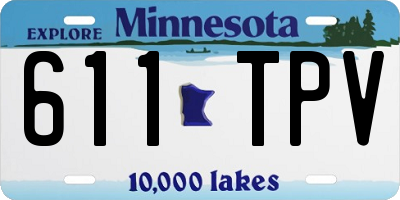 MN license plate 611TPV