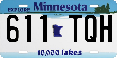 MN license plate 611TQH