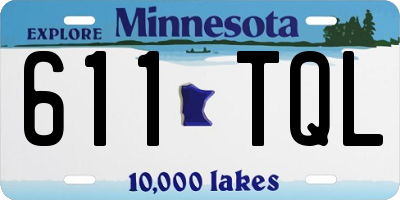 MN license plate 611TQL