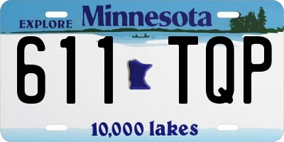 MN license plate 611TQP