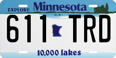 MN license plate 611TRD