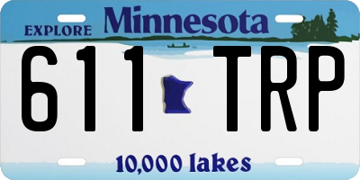 MN license plate 611TRP