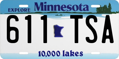 MN license plate 611TSA