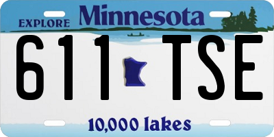 MN license plate 611TSE