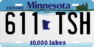 MN license plate 611TSH