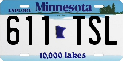 MN license plate 611TSL