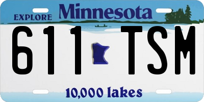 MN license plate 611TSM